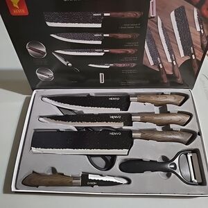 Black and Brown Knife Set